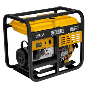 Генератор дизельный DENZEL DES-55, 5,5 кВт, 230 В, 11 л, ручной стартер