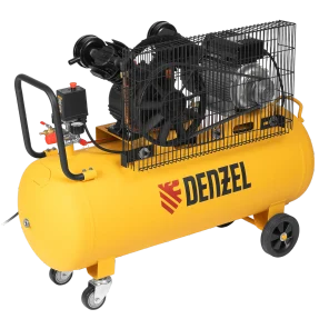Компрессор воздушный DENZEL BCV2200/100, 2.2 кВт, ременный привод, 100 литров, 370 л/мин