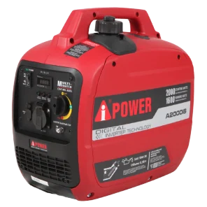 Инверторный бензиновый генератор A-iPower A2000IS с ручным запуском, 1.6 кВт, 230В